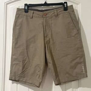 O’Neill Hybrid Shorts Men's 30 Khaki Chino Stretch Performance Quick Dry NWOT